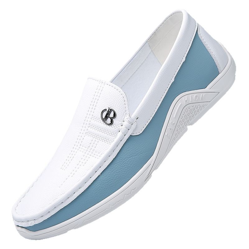 Meeste kingad 2025. aasta kevad- ja sügisesed uued pehme tallaga hingavad vabaajajalatsid, trendikad universaalsed vabaaja nahast kingad, meeste rulakingad