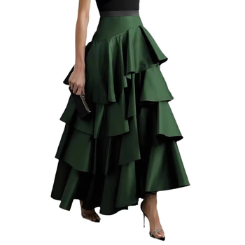 2025-ös, határokon átnyúló európai és amerikai tavaszi és nyári új, saját tervezésű, karcsúsító, magas derekú, szabálytalan hosszú szoknya, hosszú szoknya
