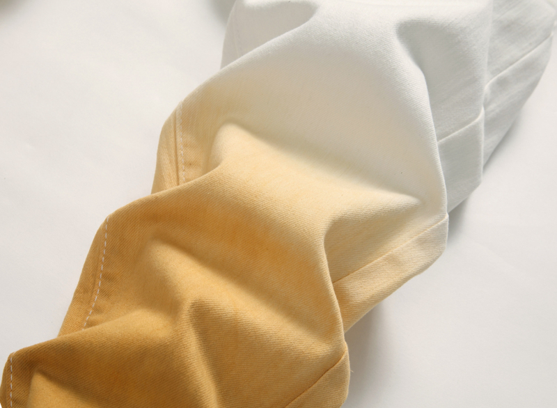 Eredeti európai és amerikai AliExpress High Street divatos, függő, festett sárga, rugalmas, karcsúsított farmernadrág