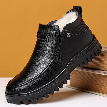 2025 m. žieminiai, plius dydžio vyriški batai, laisvalaikio, medvilniniai, odiniai batai, 45 dydis, šilti, aukštakulniai, su vilnos pamušalu, medvilniniai batai, vyriški neslystantys tėčio batai, 46 dydis