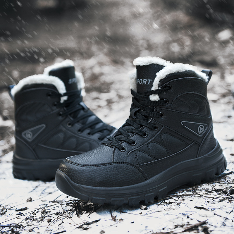 2025-ös, határokon átnyúló új, téli, magas szárú hótaposó, hétköznapi viseletnek ellenálló sportcipők, kültéri, divatos, túracipők