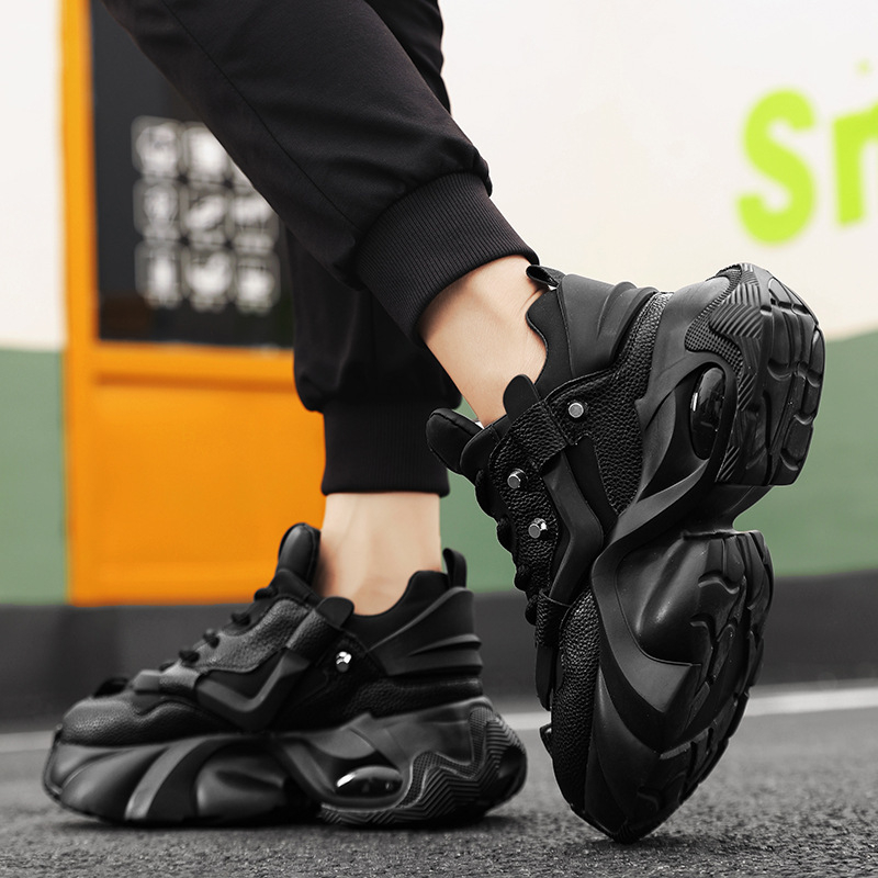 Sprogstamosios jaunimo tendencijos vyriški batai Vyriški sportbačiai Mada Visiems tinkantys Lauko Fitnesas Storas Padas Atsparus Dėvėjimuisi Smūgius sugeriantis Apsauga nuo pėdų kvapo