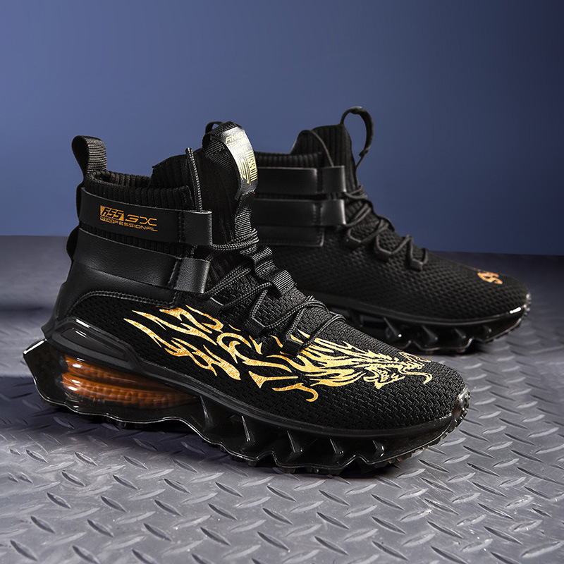 Nacionalinės mados sportbačiai vyriški batai 2020 nauji žieminiai aukštakulniai batai madingi batai rudens ir žiemos minkštu padu amortizuojantys peiliukų batai bėgimo bateliai