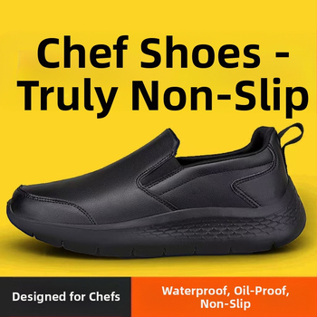 Specialūs vyriški batai virėjams rudenį ir žiemą, neslystantys, vandeniui atsparūs, kvėpuojantys, kvėpuojantys virtuvės darbui