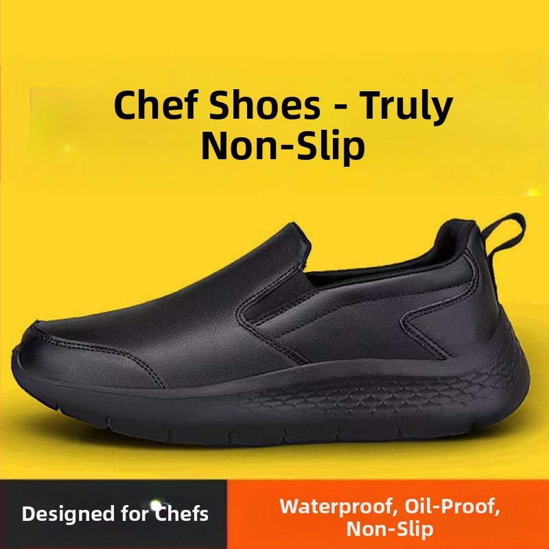 Specialūs vyriški batai virėjams rudenį ir žiemą, neslystantys, vandeniui atsparūs, kvėpuojantys, kvėpuojantys virtuvės darbui