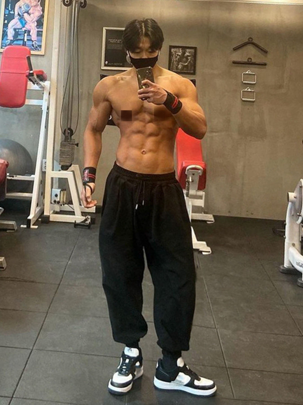 Jiaren muscle őszi és téli fitnesznadrág testvér edzőtrend laza pamut lélegző kosárlabda nadrág lábujj lezser hosszú