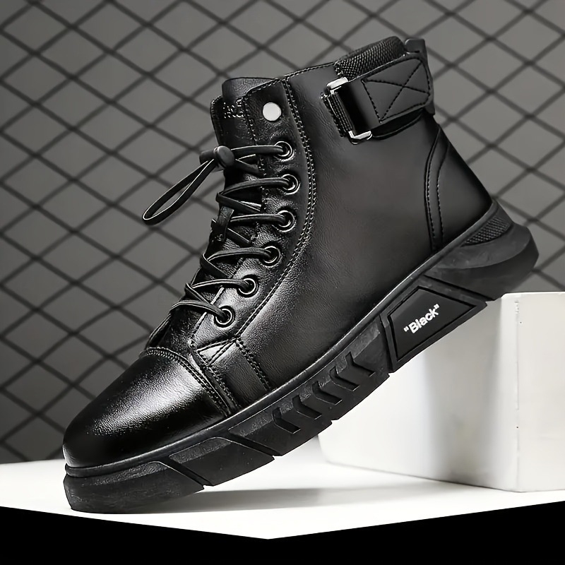 Muške čizme za veće veličine bez vezanja s bočnim patentnim zatvaračem, ležerne i udobne cipele za hodanje, lako se brišu