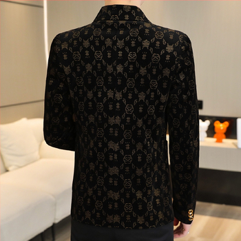 Laisvalaikio kostiumas vyrams korėjietiško stiliaus verslo vyriškas švarkas viršų 2024 naujas plius dydžio jaunimo riebus mažas kostiumas