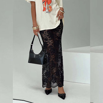 2024 m. vasaros europietiška ir amerikietiška nauja „AliExpress“ sprogstamosios mados „Joker“ nėriniuota perspektyvi seksuali suknelė, kurią galima dėvėti urmu.