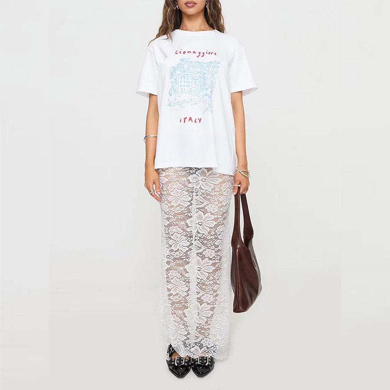 2024 m. vasaros europietiška ir amerikietiška nauja „AliExpress“ sprogstamosios mados „Joker“ nėriniuota perspektyvi seksuali suknelė, kurią galima dėvėti urmu.