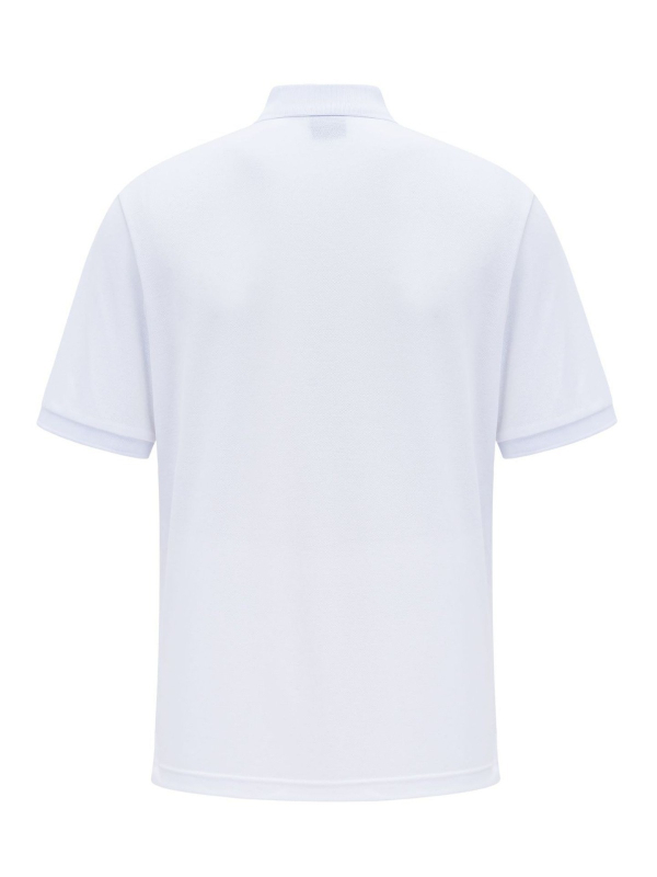 Nauji vyriški medvilniniai polo marškinėliai su siuvinėjimu, trumpomis rankovėmis, laisvalaikio, sportiniai, tarpvalstybinės prekybos, balti, kontrastingos spalvos, europietiški ir amerikietiški, plius dydžio, megzti.