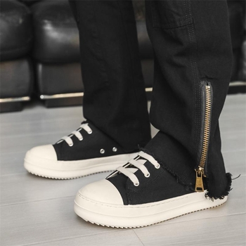 2025 Új Középkategóriás Niche High Street Páros Vászon Cipő Férfi Sport Hétköznapi Vastag Talpú Férfi Cipő X189
