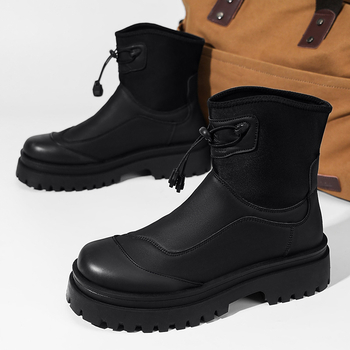 Vyriški Martino aulinukai, 2024 m. nauji, retro stiliaus, aukštakulniai, storapadžiai, funkcionalūs, vėjui atsparūs, elastingi, vyriški batai. Plaukų karta.