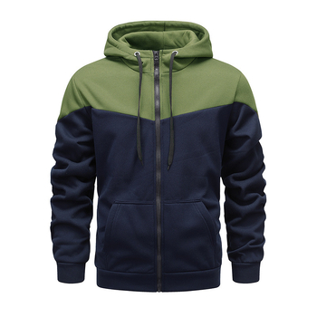 Új, határokon átnyúló tavaszi és őszi férfi pulóver, kapucnis, cipzáras zsebes férfi sportkabát, kapucnis pulóver