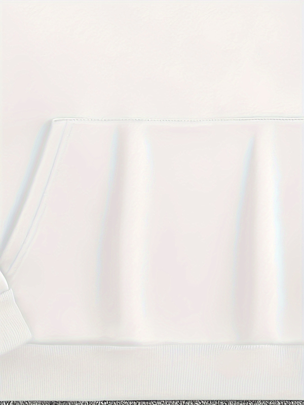 Férfi lezser francia frottír kapucnis pulóver, monogrammal, bő szabású, Po