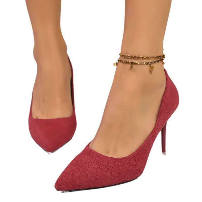 Külkereskedelmi molett magas sarkú cipők női tavaszi és őszi új európai és amerikai hegyes sarkú vékony sarkú cipők divatos női 42 yardos független állomás