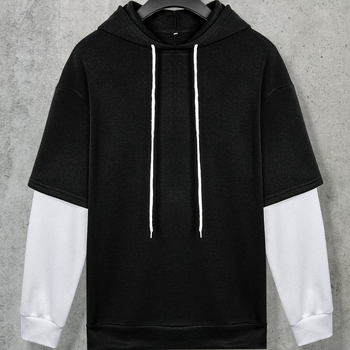 Amazonon raktáron lévő, határokon átnyúló őszi és téli bársony műbőr kétrészes kapucnis pulóver varrással ellátott sportkabát