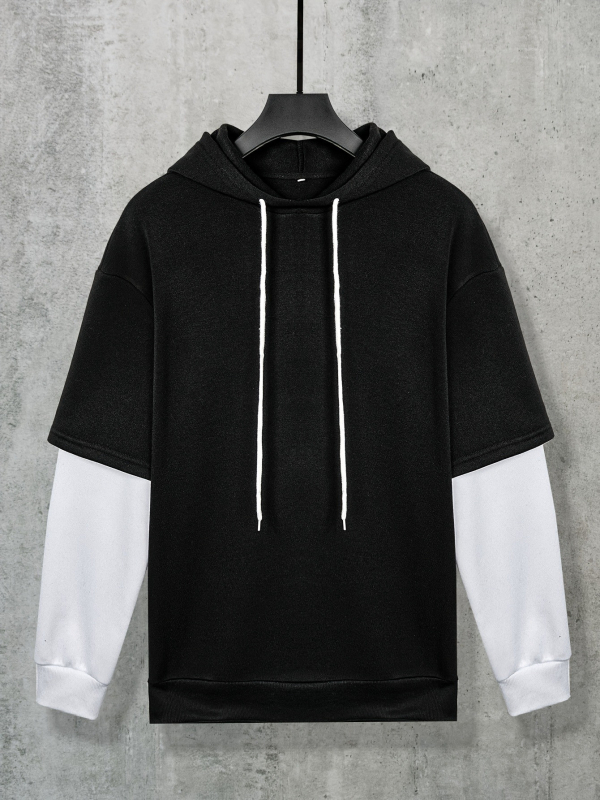 Amazonon raktáron lévő, határokon átnyúló őszi és téli bársony műbőr kétrészes kapucnis pulóver varrással ellátott sportkabát