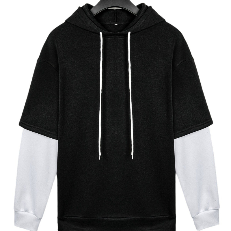 Amazonon raktáron lévő, határokon átnyúló őszi és téli bársony műbőr kétrészes kapucnis pulóver varrással ellátott sportkabát