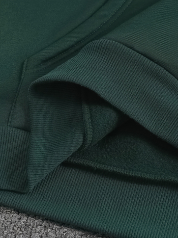 Férfi őszi-téli angyalmintás kapucnis velúr pulóver