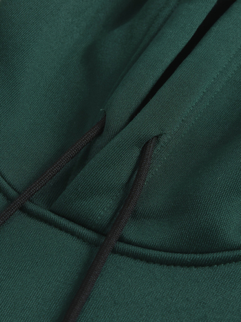 Férfi őszi-téli angyalmintás kapucnis velúr pulóver