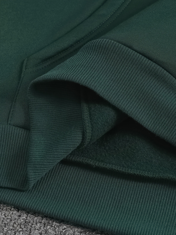 Férfi őszi-téli angyalmintás kapucnis velúr pulóver