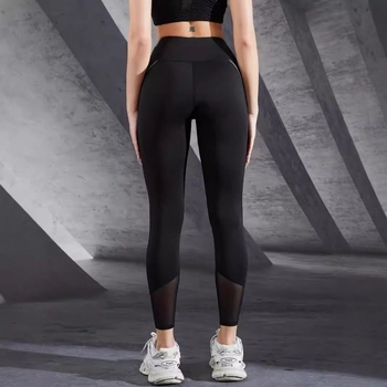 Kontrasztos hálós varrású futónadrág, feszes hasra simuló, csípőre simuló jógaruházat, fitnesz sport, meztelen, feszes leggings, magas derekú