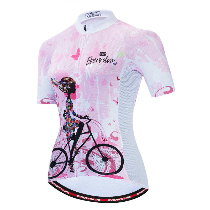 Nyári, lélegző, izzadságelnyelő női lovarda, mindenre alkalmas, kerékpáros sportruházat, rövid ujjú, csúszásmentes felső