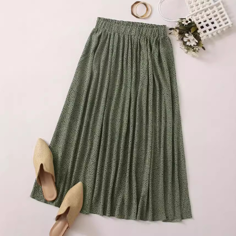 Új, határokon átnyúló, bohém, magas derekú, pöttyös mintás, bővülő szoknya európai és amerikai AliExpressen