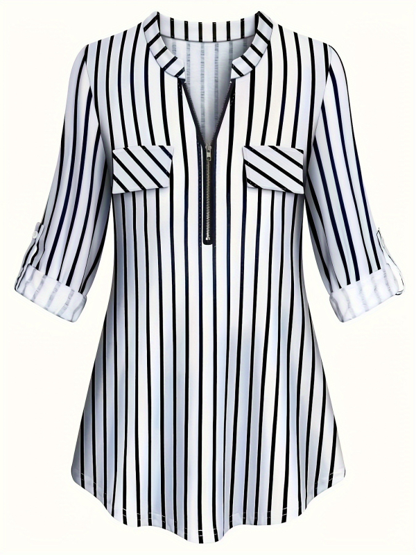 Amazon női ruházat 2023 ősz és tél Új AliExpress független állomás nyomtatású cipzáras ingázós lezser ing