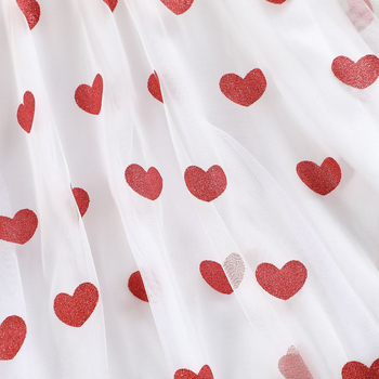 Valentin-napi csillámos szerelem többrétegű hálós nagyméretű szoknya