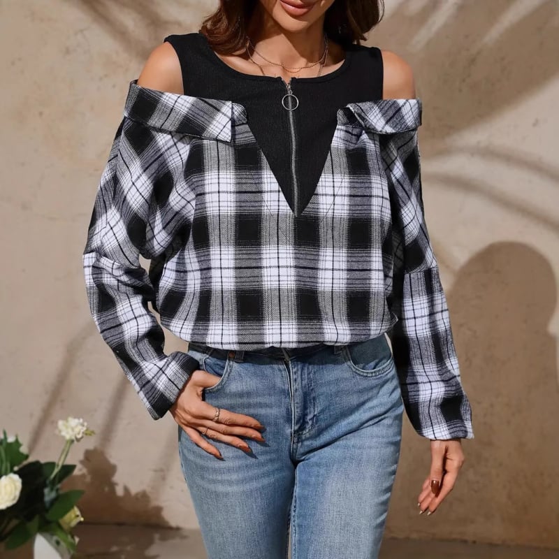 2024 m. nauji europietiški ir amerikietiški languoti TEMU rudens viršutiniai moteriški drabužiai