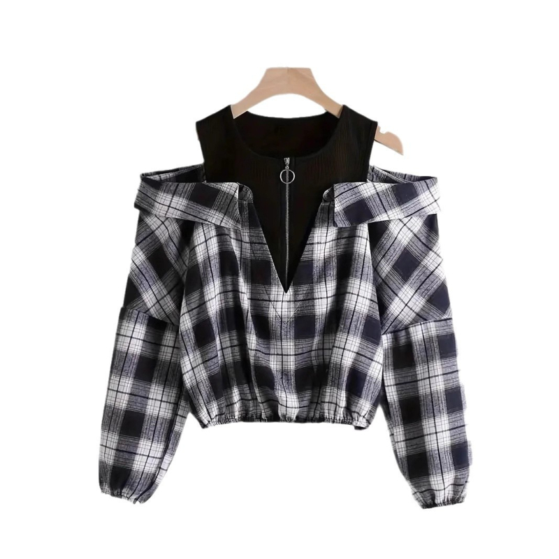 2024 m. nauji europietiški ir amerikietiški languoti TEMU rudens viršutiniai moteriški drabužiai