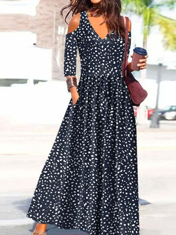 2022-es európai és amerikai női új Amazon független állomás robbanások virágkötészet ruha rövid ujjú ünnepi stílusú ruha