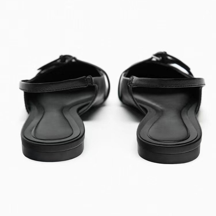 2025 Pantofi sport eleganti cu vârf ascuțit, stil socialite, pentru femei, cu vârful închis și fără spate