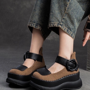 2025 tavaszi divat, sekély szájú, egyetlen cipő, platform, női cipők, retró, hétköznapi dizájn, érzéki Mary Jane cipők, női nagykereskedelem