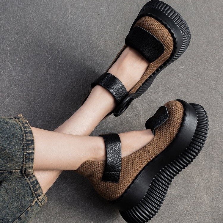 2025 tavaszi divat, sekély szájú, egyetlen cipő, platform, női cipők, retró, hétköznapi dizájn, érzéki Mary Jane cipők, női nagykereskedelem