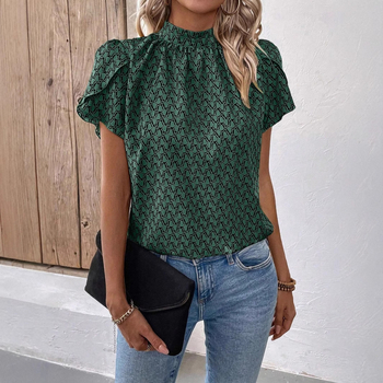 Új, európai és amerikai határokon átnyúló Amazon nyomtatott rövid ujjú felső