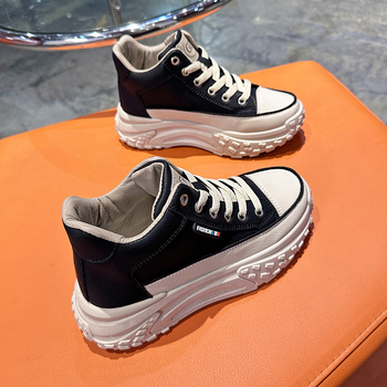 Plius dydžio aukštakulniai bateliai, stori 5 cm „Torre“ bateliai, moteriški 2024 m. nauji „Explosions ins“, universalūs laisvalaikio sportiniai moteriški bateliai, madingi