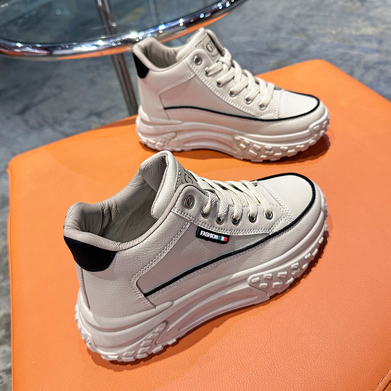 Plius dydžio aukštakulniai bateliai, stori 5 cm „Torre“ bateliai, moteriški 2024 m. nauji „Explosions ins“, universalūs laisvalaikio sportiniai moteriški bateliai, madingi