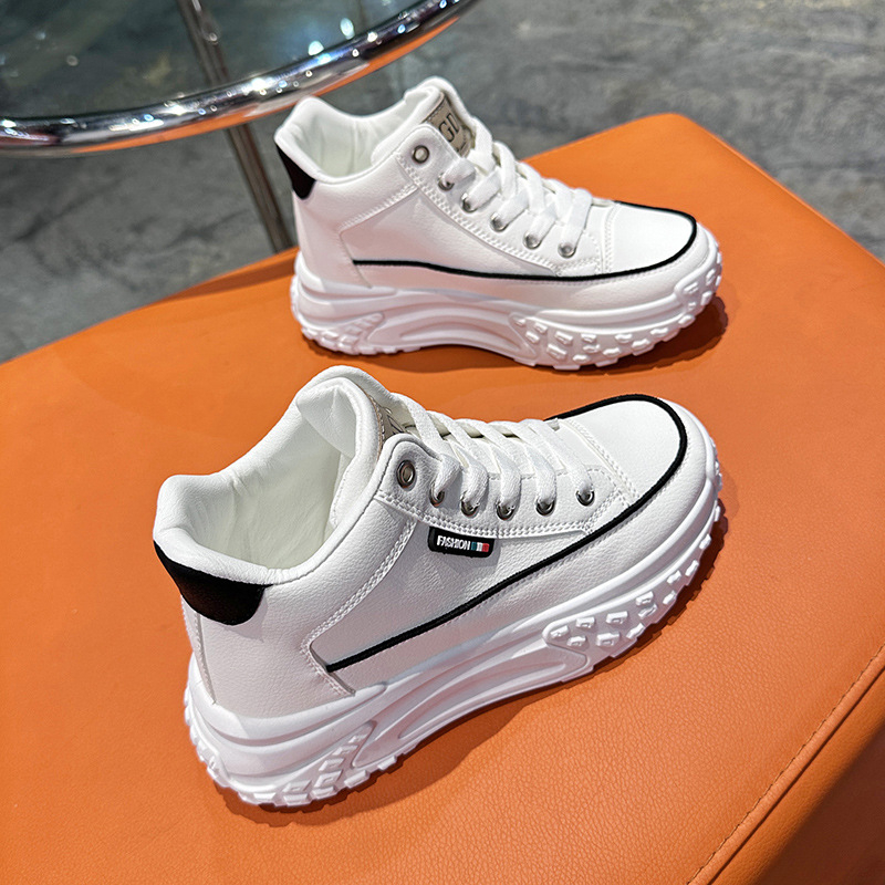 Plius dydžio aukštakulniai bateliai, stori 5 cm „Torre“ bateliai, moteriški 2024 m. nauji „Explosions ins“, universalūs laisvalaikio sportiniai moteriški bateliai, madingi