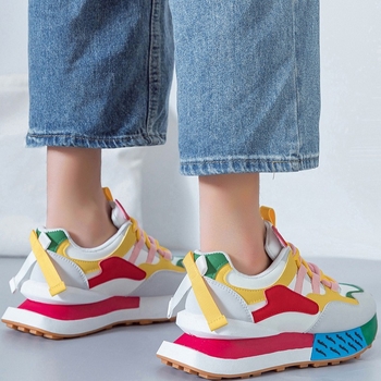 2024 m. nauji plokščiapadžiai sportiniai bateliai, laisvalaikio, madingi moteriški batai, užsienio prekybos, populiarūs, YG-W101, laisvalaikio ir universalūs