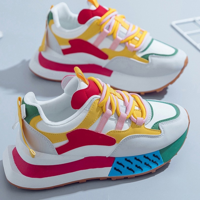 2024 m. nauji plokščiapadžiai sportiniai bateliai, laisvalaikio, madingi moteriški batai, užsienio prekybos, populiarūs, YG-W101, laisvalaikio ir universalūs