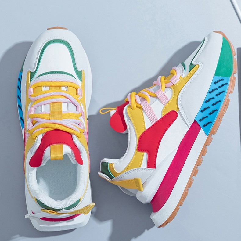 2024 m. nauji plokščiapadžiai sportiniai bateliai, laisvalaikio, madingi moteriški batai, užsienio prekybos, populiarūs, YG-W101, laisvalaikio ir universalūs