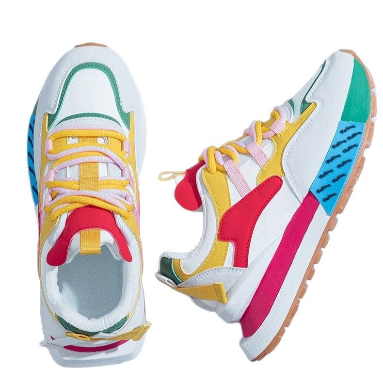 2024 m. nauji plokščiapadžiai sportiniai bateliai, laisvalaikio, madingi moteriški batai, užsienio prekybos, populiarūs, YG-W101, laisvalaikio ir universalūs