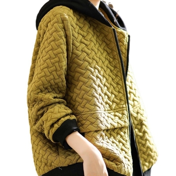 Νέο ανοιξιάτικο και φθινοπωρινό γυναικείο παλτό 2024, ευρωπαϊκός σταθμός, νέο παλτό με κουκούλα Zou με φούσκα και χαλαρή αδερφή