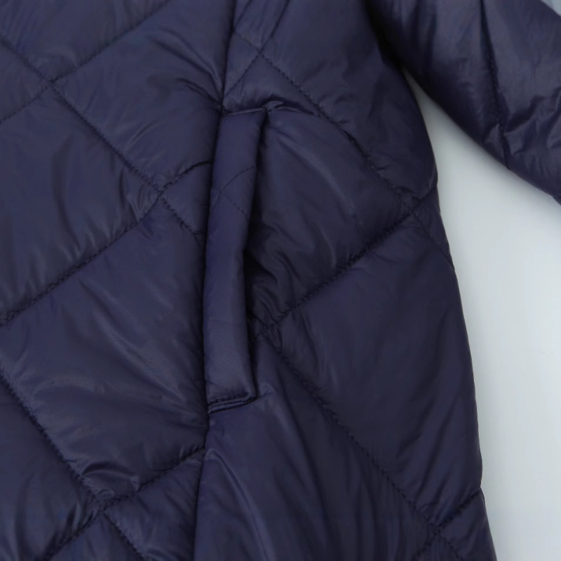 Európa és az Egyesült Államok határokon átnyúló őszi és téli kabát, hosszú ujjú, pamuttal bélelt dzseki, új 2024-es robbanások, gyémánt alakú rácsos női ruházat