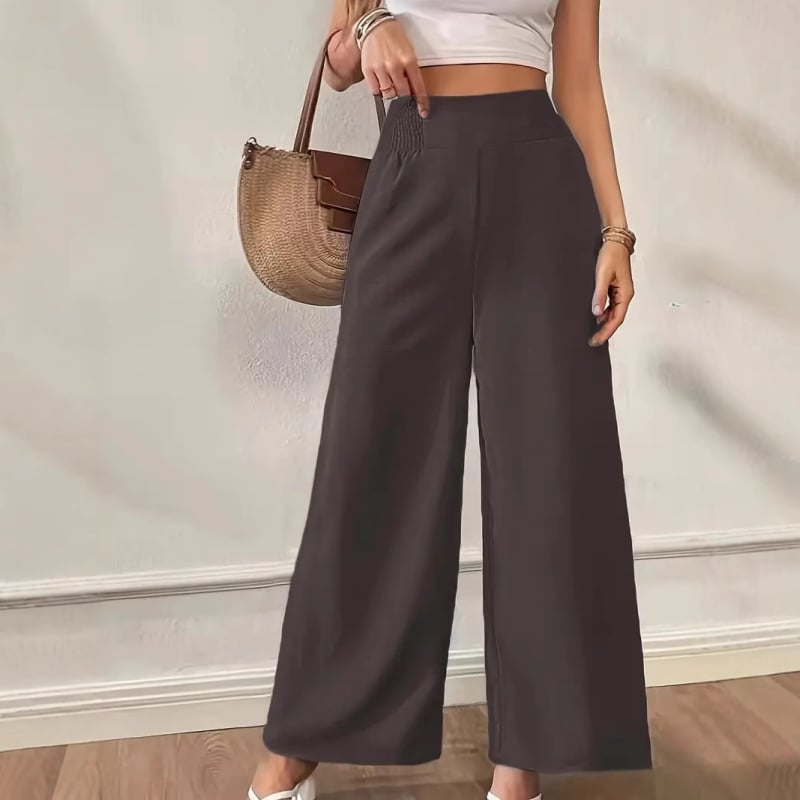 Explozii de stații independente europene și americane, Amazon Commuter, pantaloni largi cu picior larg, slim, cu talie înaltă, pantaloni casual Joker, cu picior larg