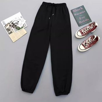 Tavaszi, nyári és őszi Európa és az Egyesült Államok határokon átnyúló külkereskedelmi egyszínű laza szabadidős sport bő szárú női leggings -5012 vékony