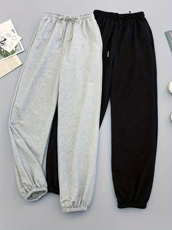 Tavaszi, nyári és őszi Európa és az Egyesült Államok határokon átnyúló külkereskedelmi egyszínű laza szabadidős sport bő szárú női leggings -5012 vékony